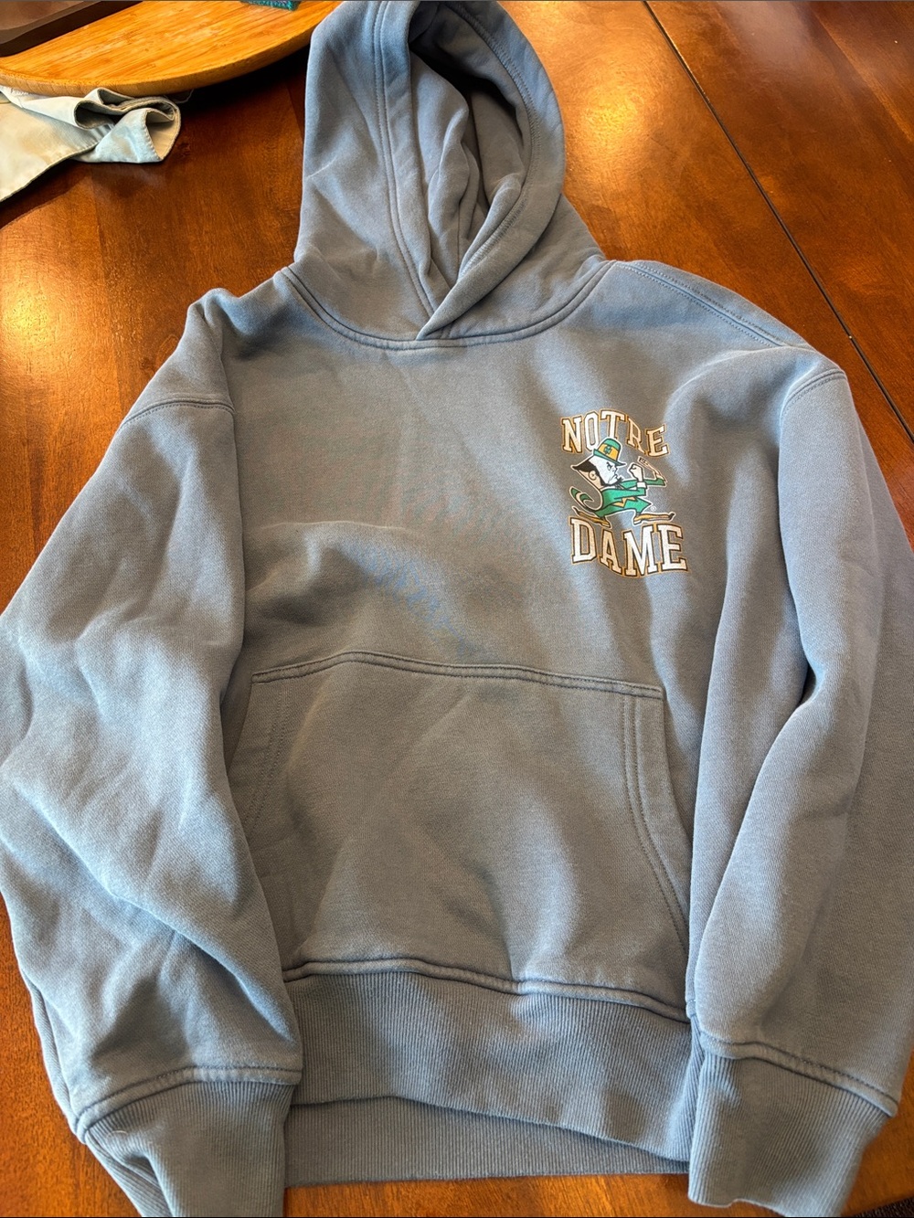 Hollister Dusty Blue Notre Dame Pullover Hoodie
